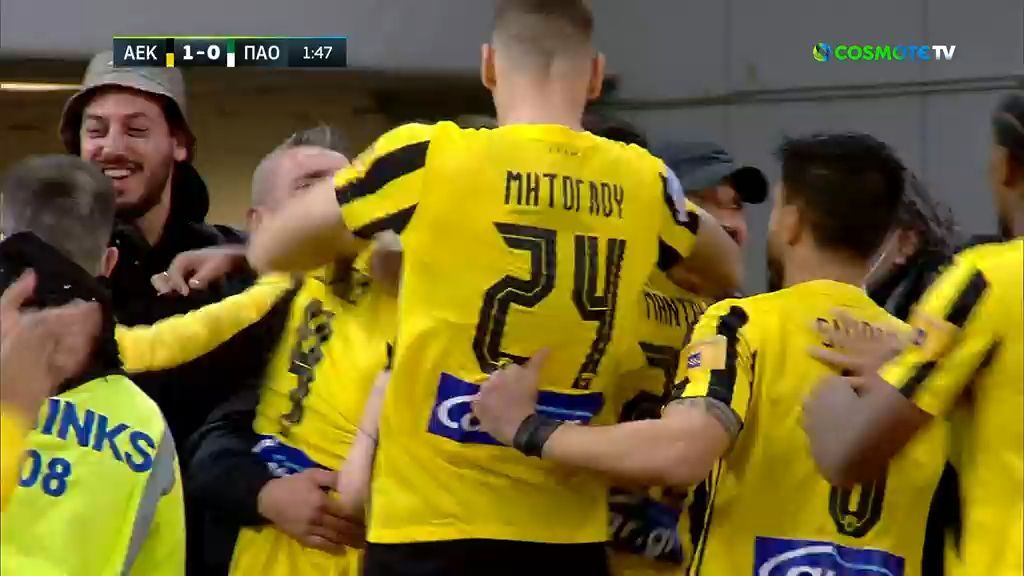 ΑΕΚ – Παναθηναϊκός 1-0: Τα HIGHLIGHTS στο αθηναϊκό ντέρμπι