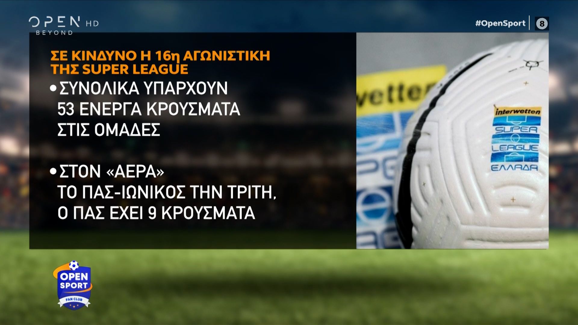 Μετάλλαξη Omicron: Σε κίνδυνο η 16η αγωνιστική της Super League