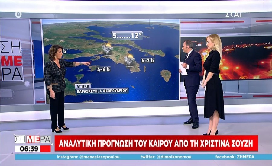 Καιρός (4/2): Κρύο και τοπικές βροχές – Πού θα σημειωθεί παγετός