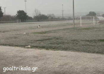 Σφοδρή καταιγίδα ακύρωσε την προπόνηση στον ΑΟ Τρίκαλα!